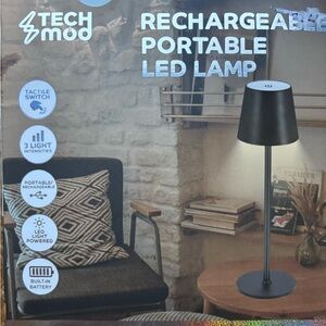 Rechargeable Portable LED Lamp by Tech Mod. New in box. Can buy more than one.